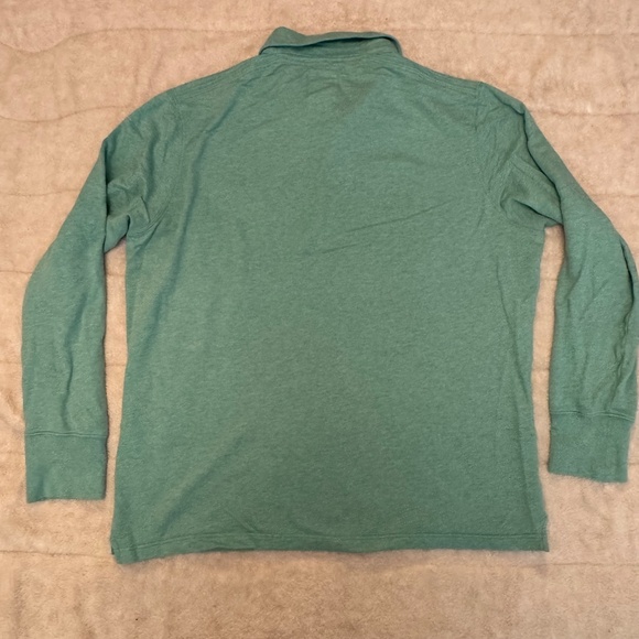 Relwen Loopback Longsleeve Polo - Mint Heather - XL - Picture 3 of 3